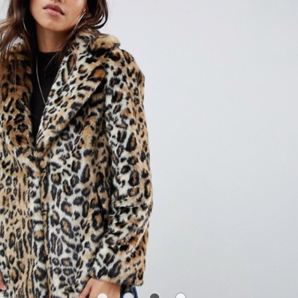 ASOS leopard coat